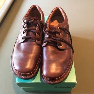 New Clark’s leather shoes